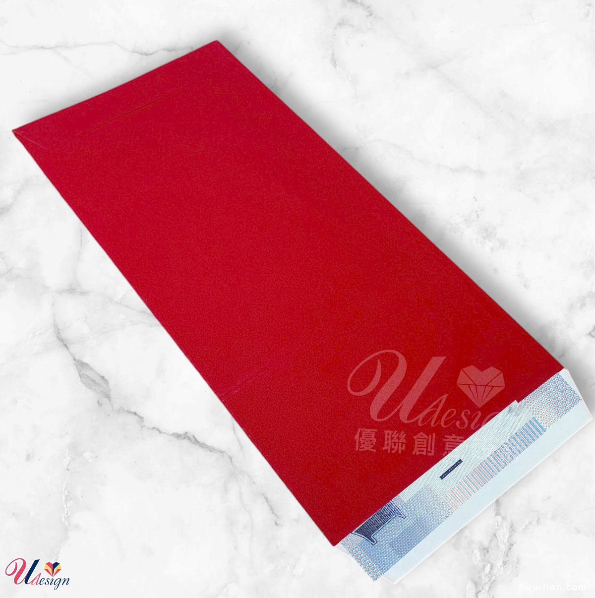 410仿絨紅包袋包紅包示意