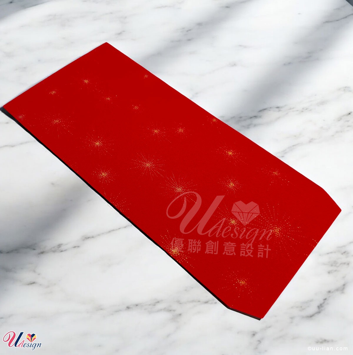 412煙火仿絨紅包袋表面帶有煙火紋絲絨的特殊觸感