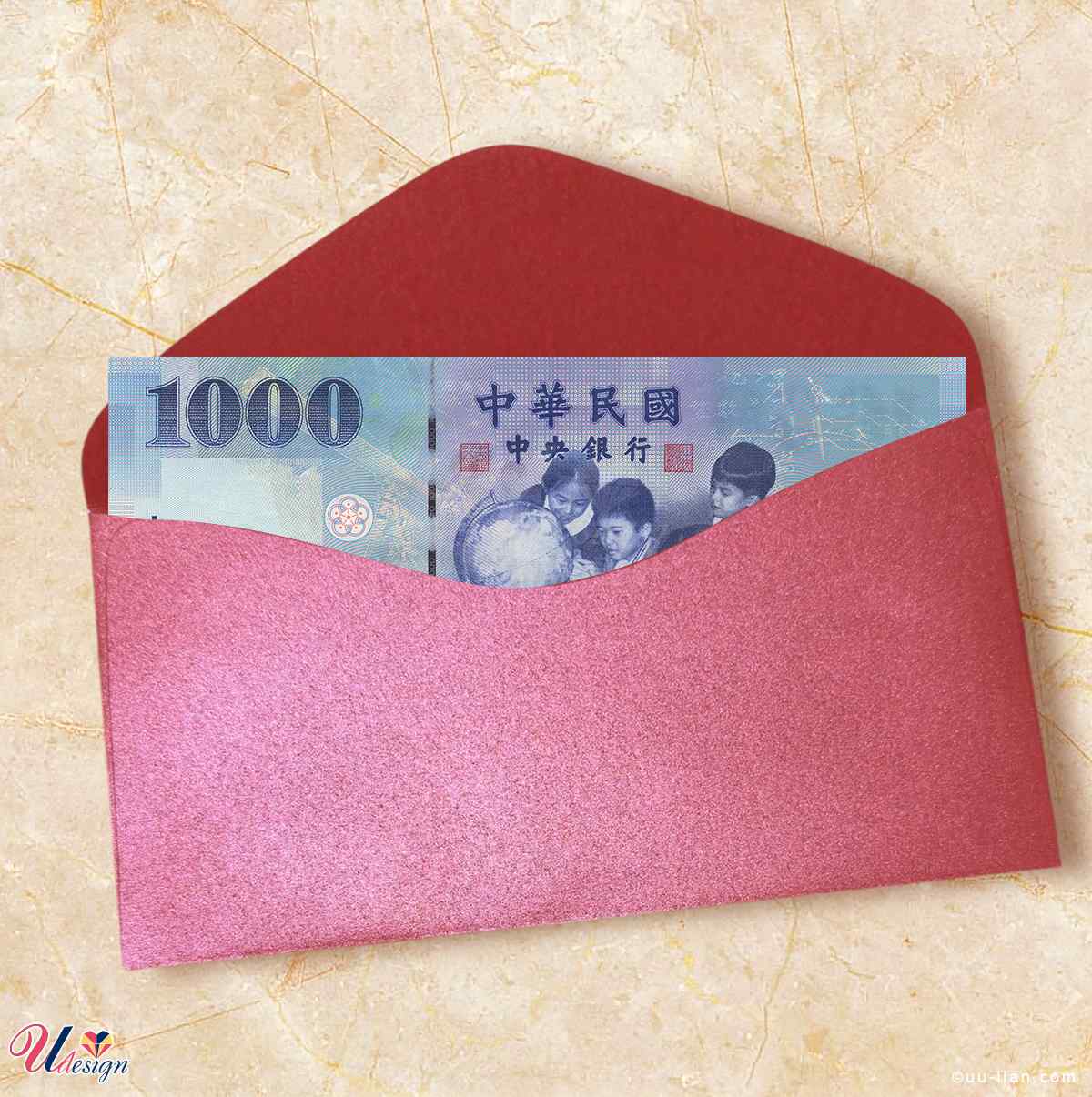 502西式金莎酒紅紅包袋包紅包示意