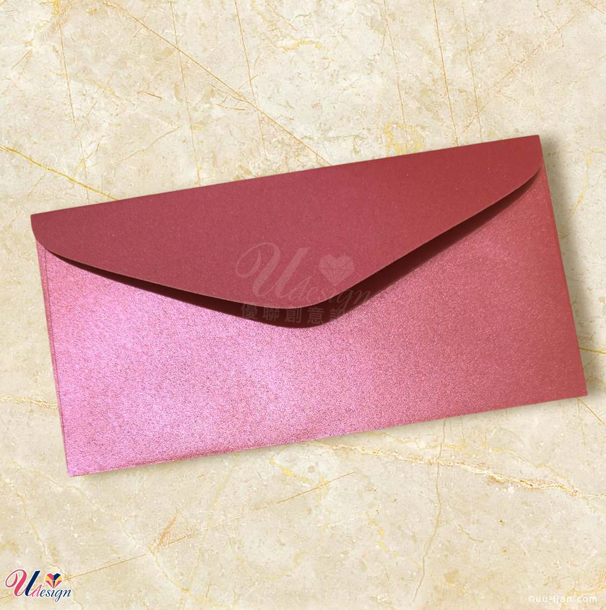 502西式金莎酒紅紅包袋橫式設計