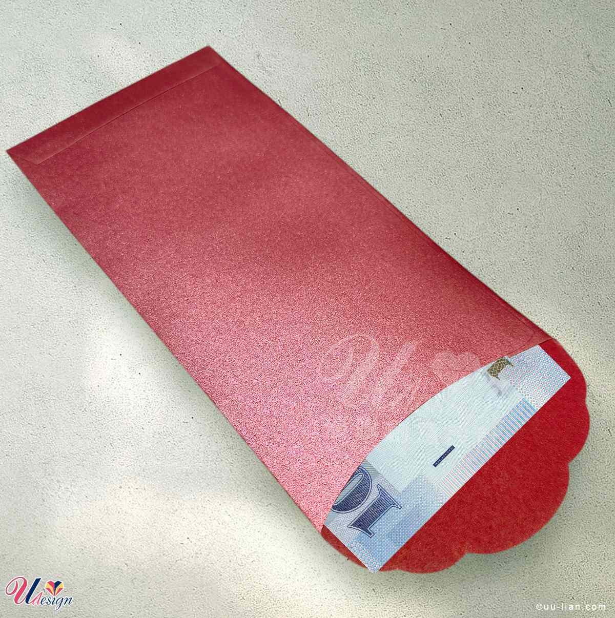 507金莎酒紅紅包袋包紅包示意