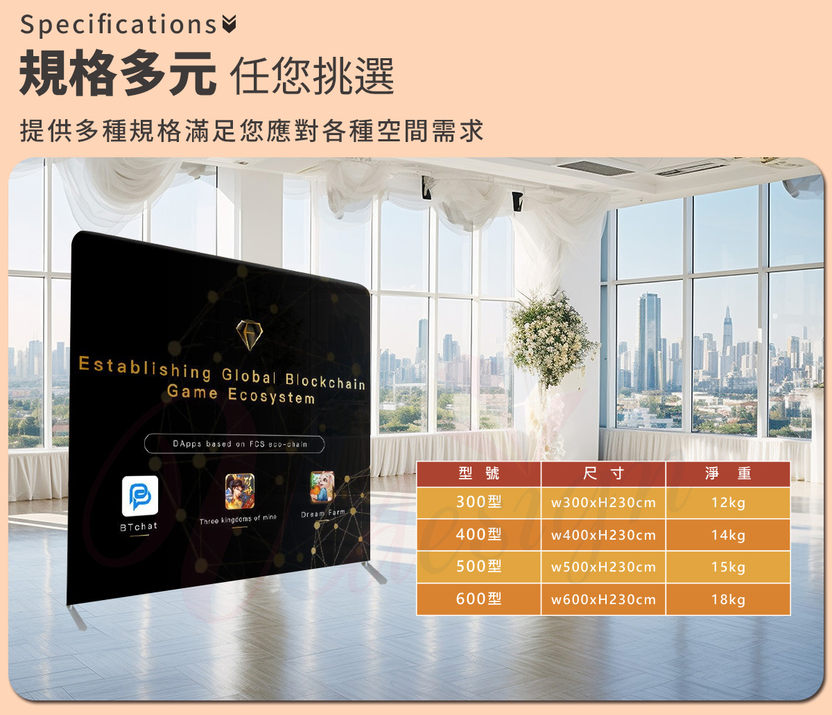 備有多種規格滿足不同場域需求